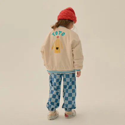 Fashion Quilted Children's Baseball Uniform Jacket