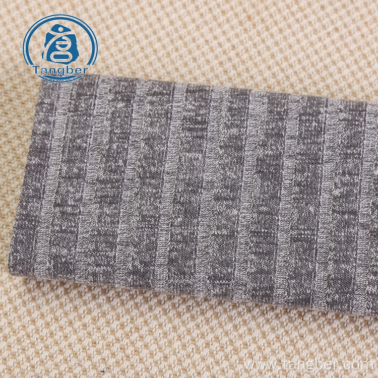 100% cotton stripe textile custom hacci fabric