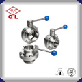위생 버터 플라이 밸브 클램프 된 수동 밸브