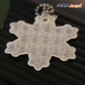 Reflective Hi Vis Snowflame PVC Walking Reflector Pendant