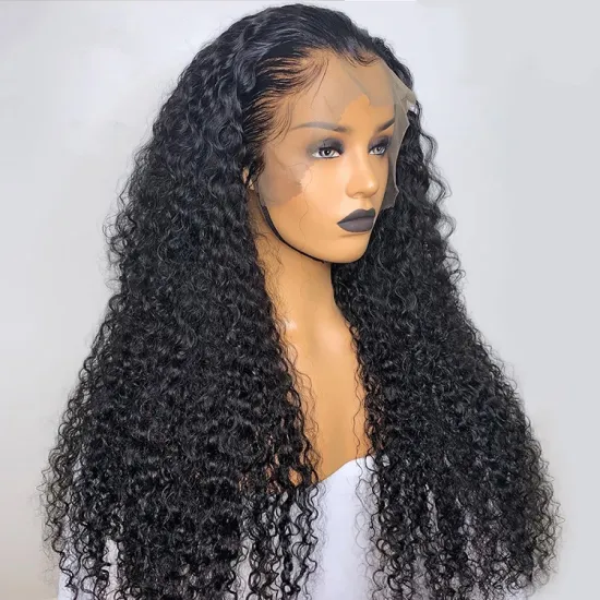 Raw Indian Hair Virgin Wigs Cuticle Aligned Virgin Human Hair Wigs 180% Density Water Wave Hd Lace Frontal Wigs