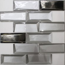 3D effect glass mosaic