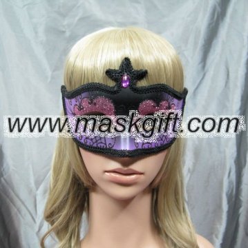 2012 fashion purple&black with stone party Mask