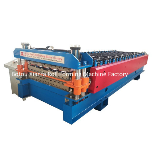  Roof Sheet Forming Machine double wall panel roll forming machine Supplier