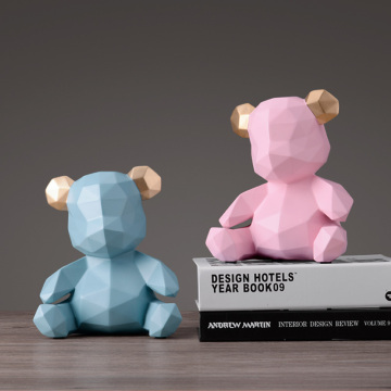 Teddy Bear Figurines Money Box Gift Piggy Bank Wedding Storage Box Money For Kids Toy Coin Box Children's Day Gift Home Decor