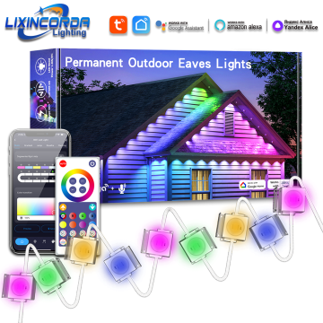 LIXINCORDA Smart RGBIC Outdoor Lights with 75 Scene Modes