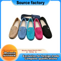 Metal Tokalı Süet Loafer Bean Ayakkabı