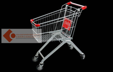 Chrome Shine 60l Wire Shopping Trolley / Cart European Design