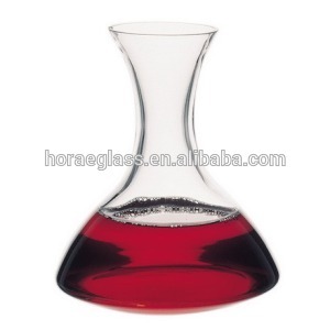 Hot Sale Handmade Single Transtrent Crystal Glass Red Wine Decanter