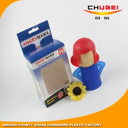 Eco-friendly Portable Plastic Angry Mama Microwave Cleaner