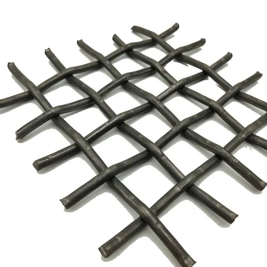 Crimped Mesh Mn Steel Wire 8mm Hole Screen for Mining Stone Sieve