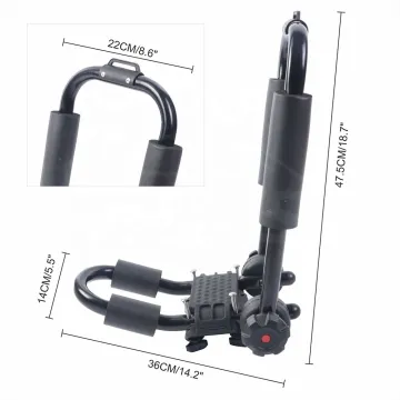 Universal Iron One Kayak Car Carrier Roof Rack for Offroad SUV 4x4