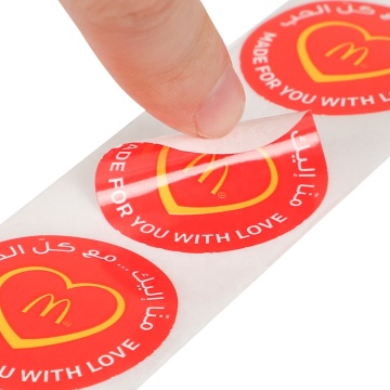 Die Cut Semi Gloss Label Sticker