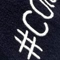 Durable plush cotton salon towels with logo