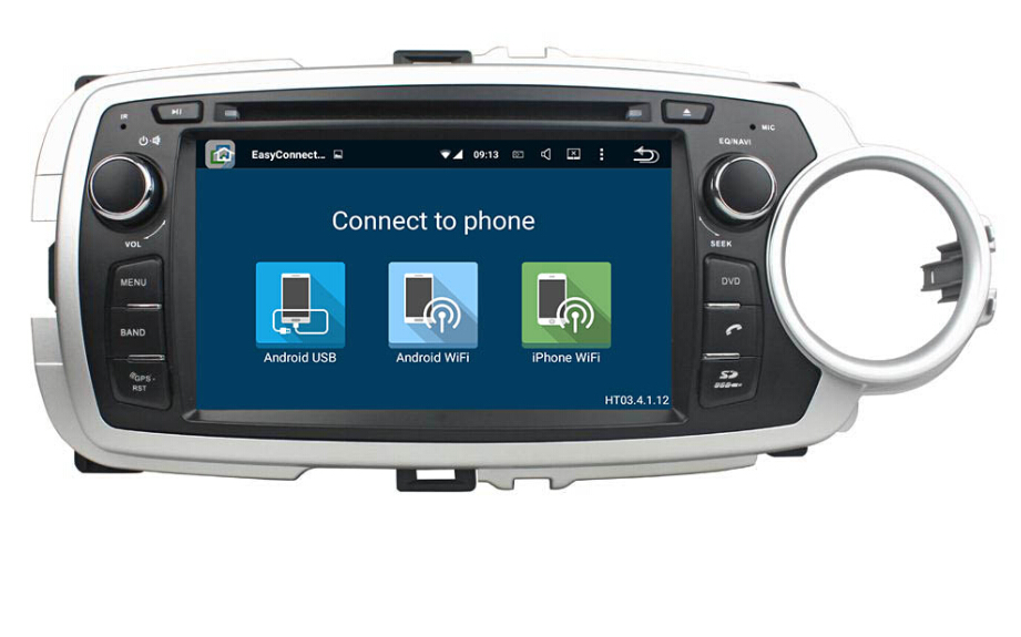 Android car dvd player for Toyota Yaris 2012-2013