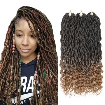 africa twist curly faux locs crochet Synthetic hair extensions goddess faux braid dreadlocks Box Braids