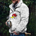 Männer Sherpa Hoodie Pullover Sweatshirt