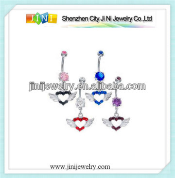 big angel wings navel rings