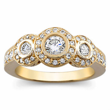 2014 Hot Selling Items 18K Gold Plated Ring Designs for Girls