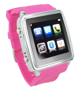 Anti Theft Bluetooth Smart Phone Watch 1.3m Camera For Samsung