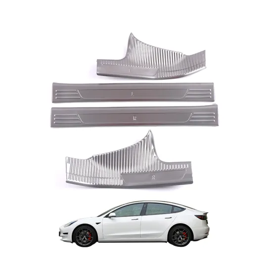 2019-2023 Tesla Model 3 Door Sill Anti-Scratch Guard Stainless Steel Accessory OEM