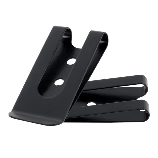 China Factory High Precision OEM Black Metal Belt Clip Holster Clip