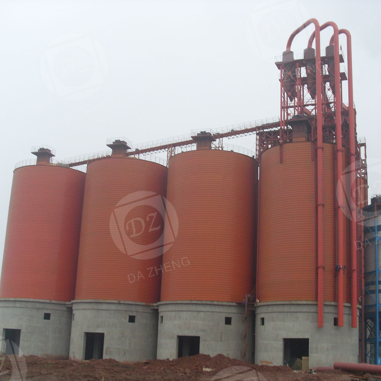 Steel plate silo for powder building materialsSteel plate silo for powder building materials