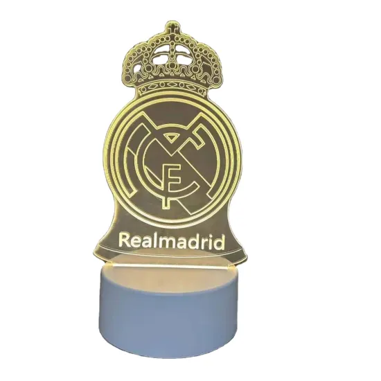 3D Illusion Lamp - Football Team Logo Night Light for Boys