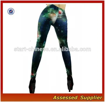 Seamless Sexy Wholesale Custom Women Craphic Print Galaxy Pattern Leggings Shell0011