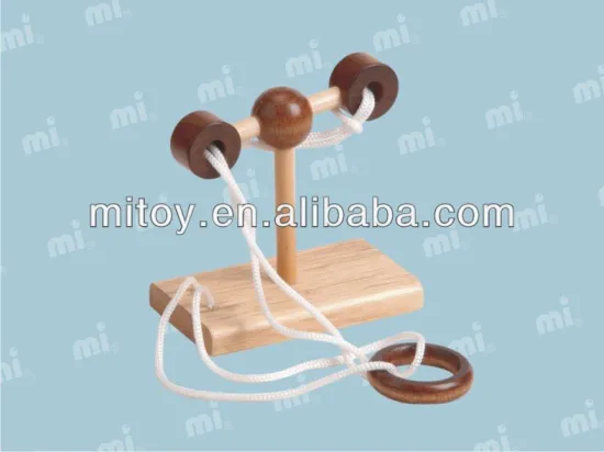 wooden rope puzzles