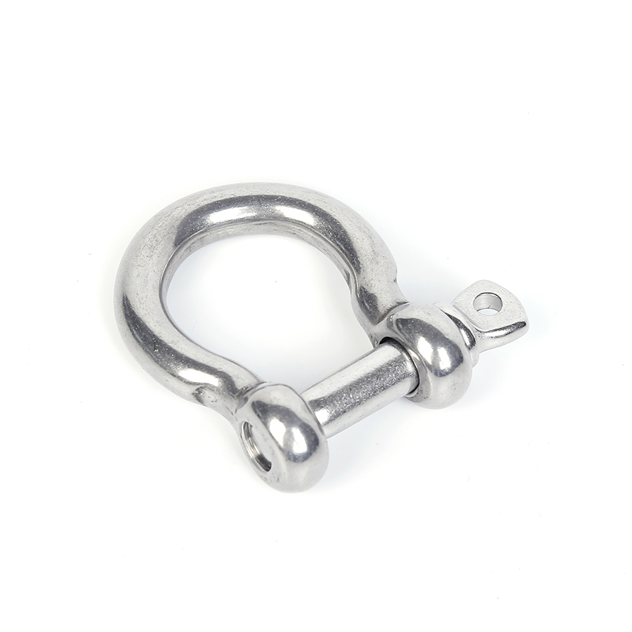 Bow anchor lifting chain shackle with safety