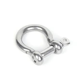 Bow anchor lifting chain shackle with safety