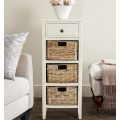 Living Room Storage Chest Wholesale Wooden Clothes Cabinet With Woven Basket Drawers Factory