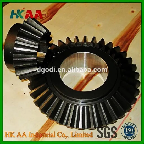 High precision stainless steel / brass crown and pinion gear, custom bevel pinion gear