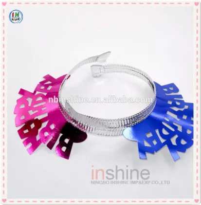 Children happy birthday headband for party , happy birthday foil paper party headband