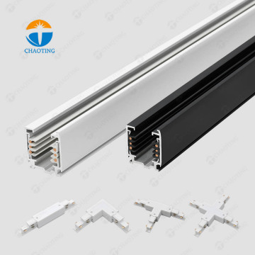 1M 2M 3M LED Track Lights - Surface Mount Rail Ceiling Lamps with 6-Wire Track Lighting for Commercial Decor