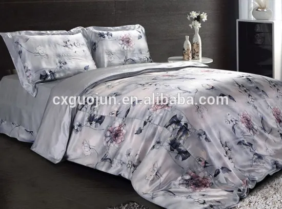changxing factory disperse printed 100% satin for bed sheet home textile