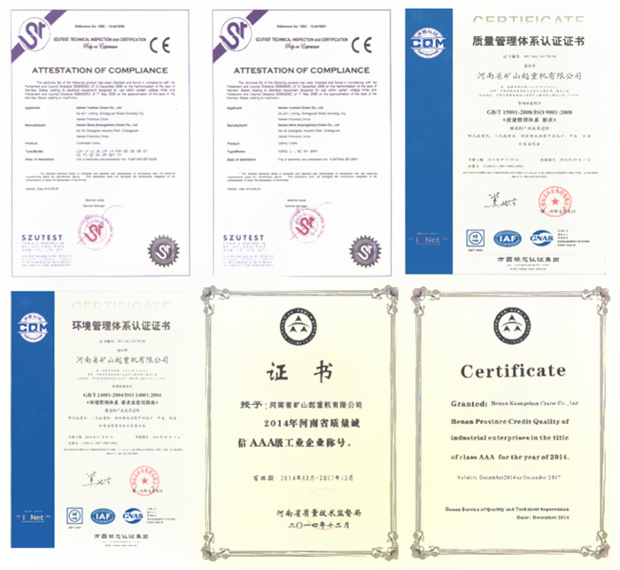 New Type Single Beam overhead Crane Certificate