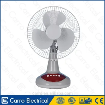 Carro Electrical 12inch 12v 13w rechargeable table fan