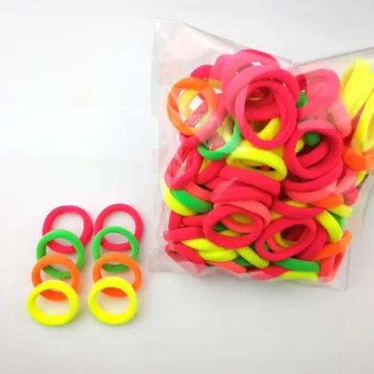 100Pc Girl elastic hair bands Black White Hair accessories 2020 Gum For Hair ponytail Rubber Bands holder gumki do wlosow isnice