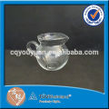 手作りの普通の白い材料のガラスの紅茶のカップ家庭やrestaurentの手吹きガラスのコーヒータンク