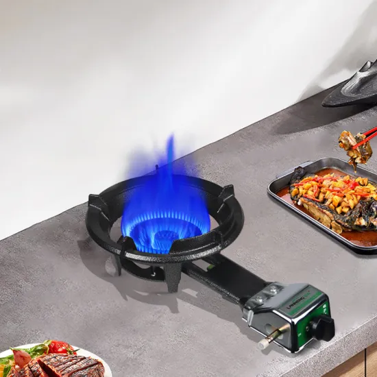 Commercial Cast Iron Blue Flame Biogas Stove Burner for Rural Areas