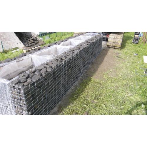 proteção do leito do rio galvanizado gabion soldada gabion box