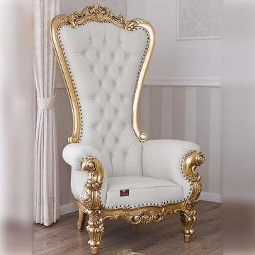 Royal Luxury Wedding Throne Chairs for Groom and Bride