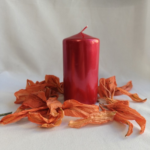 Red pillar candle good quality Holiday wedding Decorative