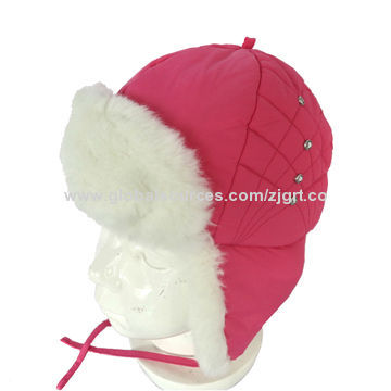 Children' trapper hats, polyester