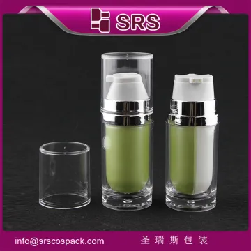 SRS 20ml plastic dual chamber lotion bottle