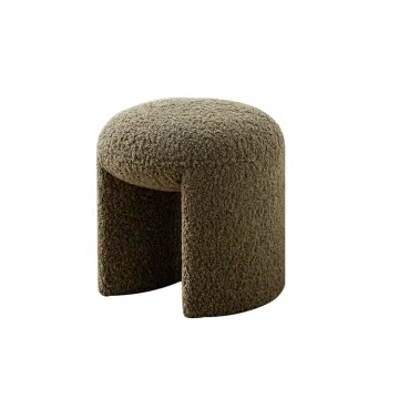 Velvet Tufted Soft Round Ottoman Stool Pouffe Footstool