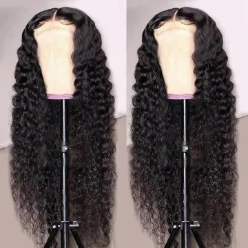 Glueless 100% Human Hair Full Lace Wig for Black Women: HD Transparent Lace Front Wigs