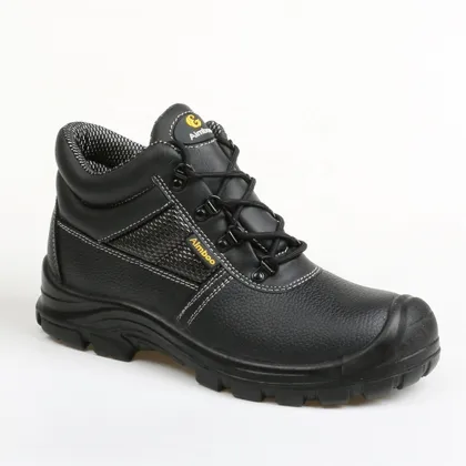 FT1013 Men's Safety Work Shoes: Metal Toe Cap Woodland Leather Work Boots